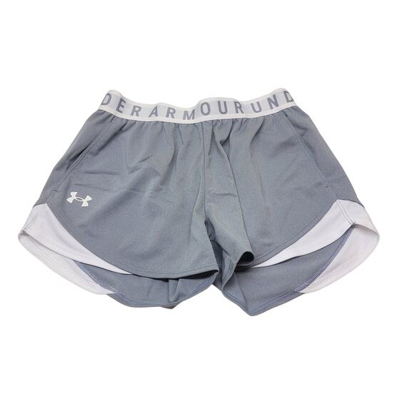 Lot of 2 Under Armour Women's Play Up Shorts XS Gray HeatGear Loose & Pink/Black - Picture 3 of 12